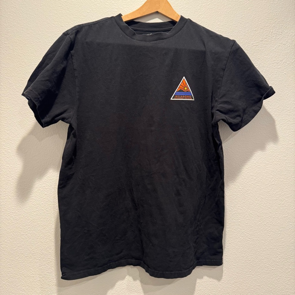 Billabong Black Tee with Triangle Logo